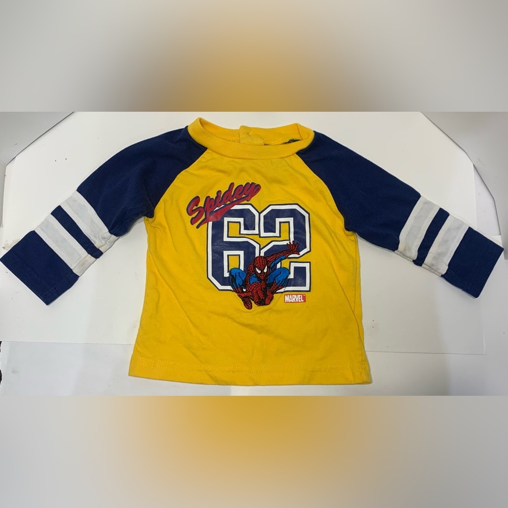 Spider-Man Spidey 2006 Baby Boy Long Sleeve Shirt Size 12 Months